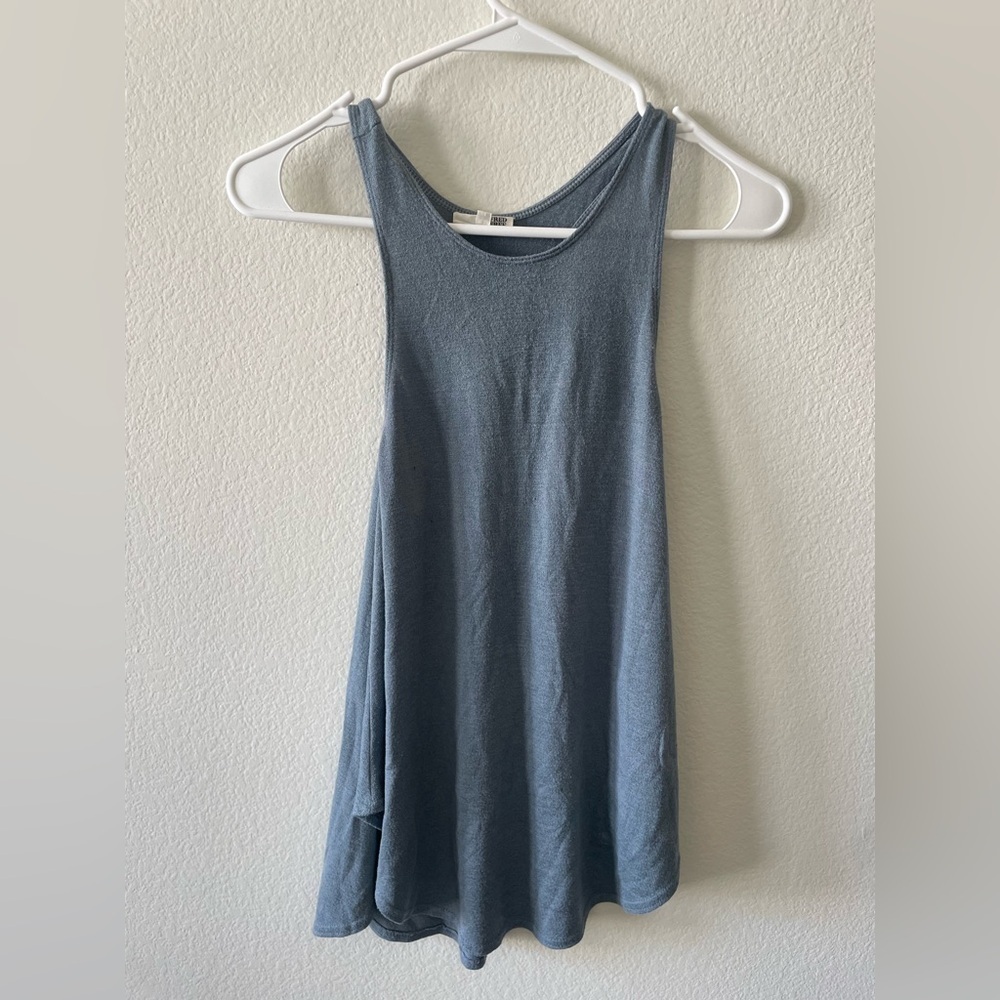 Wilfred free dark blue razorback classic Athleisure tank top